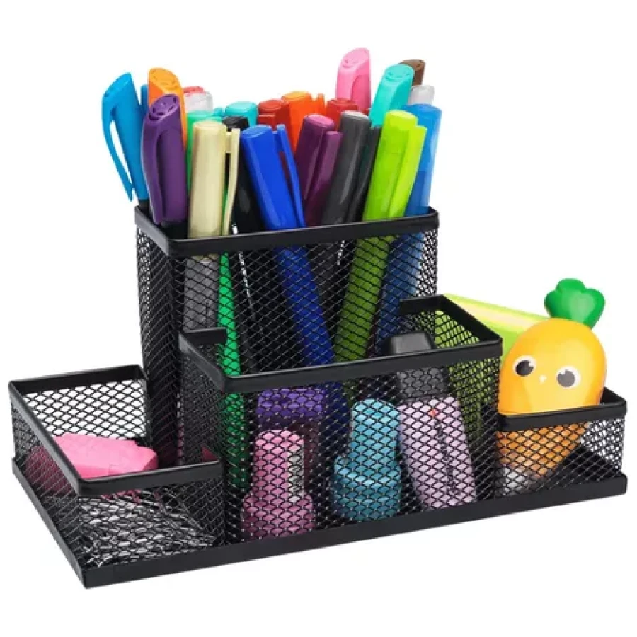 Organizador Mesa Porta Caneta Escritório Treco Lápis Clips